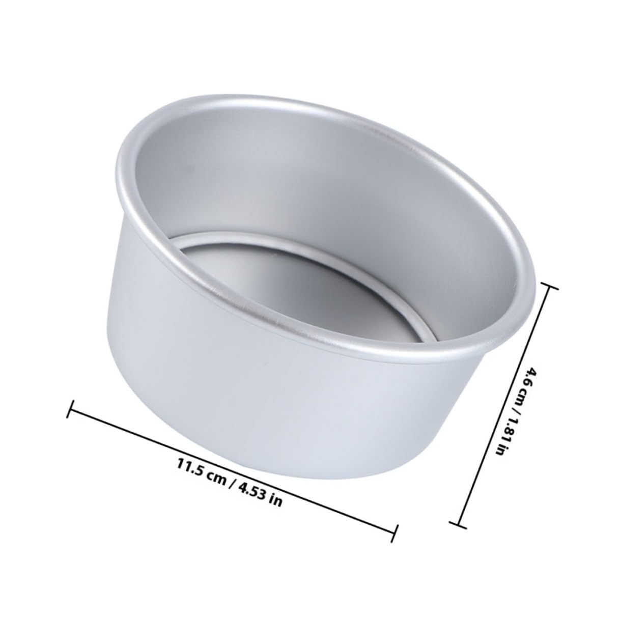 Veemoon Molde para Pastel Redondo Pequeño 4 Pulgadas, Aluminio Anodizado