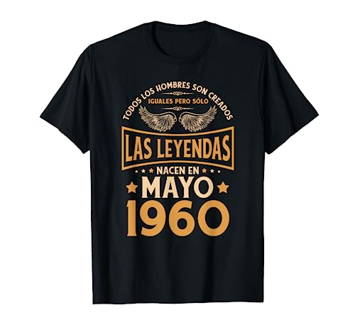 Cumpleaños Hombre Regalos Las Leyendas Mayo 1960 Camiseta