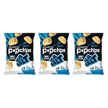 Popchips Potato Chips Sea Salt 0.8oz Pack of 3