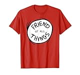 Dr. Seuss Friend of All Things Emblem RED T-Shirt