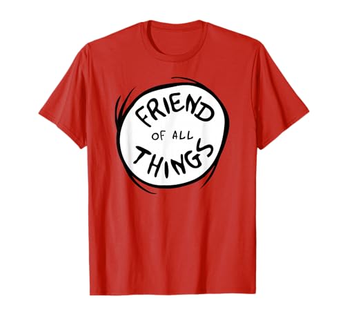 Dr. Seuss Friend of All Things Emblem RED T-Shirt