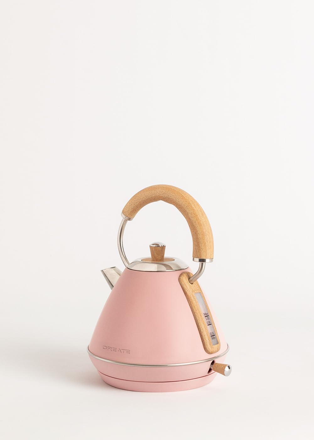 Toaster Pastellrosa mit Wasserkocher Pastellrosa 1L Retro Set