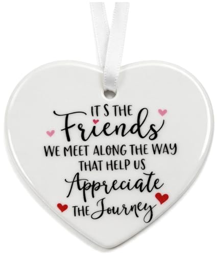 Image of Friendship Gifts for Women, Ceramic Heart Plaques Of Friend, Unusual Gift