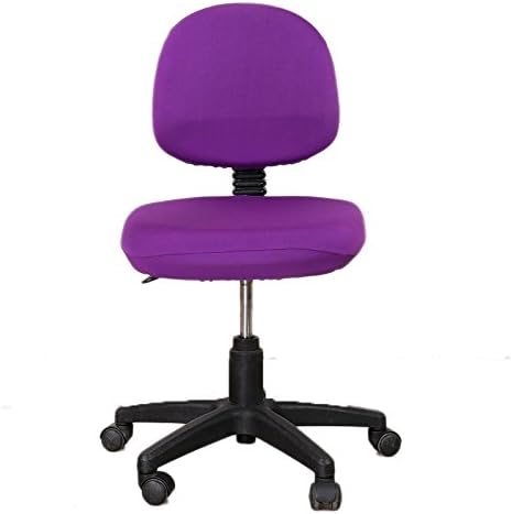 Elastic Study Armchair Office Computer Swivel Chair Cover Stretch Seat Protector (Purple)