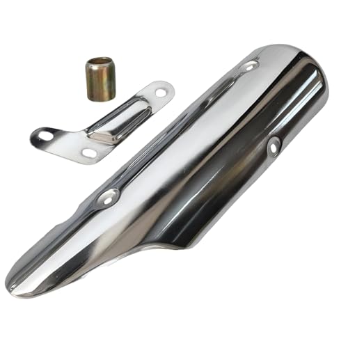 Image of Stock Silencer Replica With Jaali For Royal Enfield Classic 350-500cc, Standard 350-500cc, Electra BS3 /BS4, Look and Sounding Same as Stock Silencer (CHROME, BS3 /4)