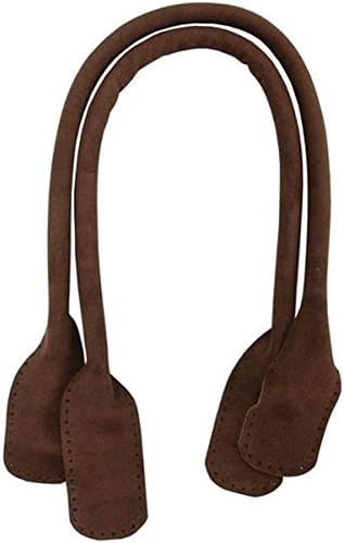 Somerset Designs Suede Tote Handles, 24-Inch, Dark Brown, 2-Pack