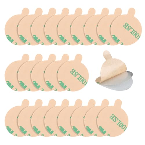 Copkim 200 Pcs Soft Sticky Circles for Lavalier Lapel Mics Reusable Soft Covers for Hiding Lavalier Microphones and Reduce Wind Noise on Clothing Skin
