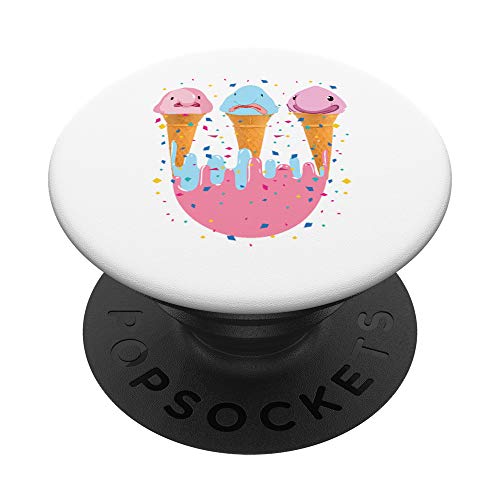 Blobfish Ice Cream Helado de Pez Globo Divertido PopSockets Agarre y Soporte para Teléfonos y Tabletas