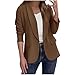 Blazers for Women 2025 Fashion Open Front Lapel Collar Suit Jacket Business Casual Long Sleeve Office Work Blazer
