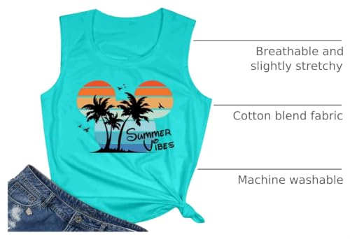 Image of Vacay Mode T Shirts for Women Summer Beach Hawaii Vacation Short Sleeve Tops Holiday Cruise Getaway T Shirts