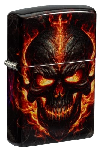 Zippo Encendedor Flaming Skull 540 Fusion Modelo 81706 miniatura 1