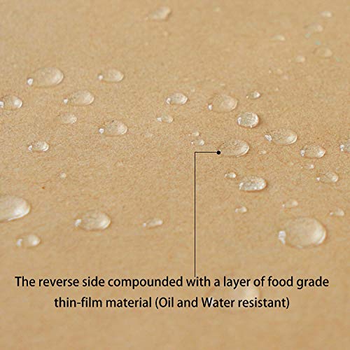 Food Service Butcher Paper, Eusoar 200 Sheets 11.6" X 11.2" Soap Wrapping Paper, Hamberger Sandwich Wraps, Food Basket Liners, Wrapping Tissue, Square Deli Colored Wax Paper Sheets #TOP6