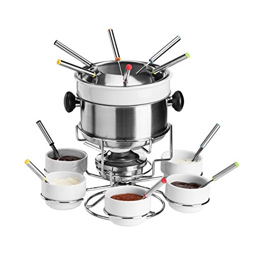 Fondue Premier Interior de queso y chocolate para mesa de comedor y cocina hogareña 4