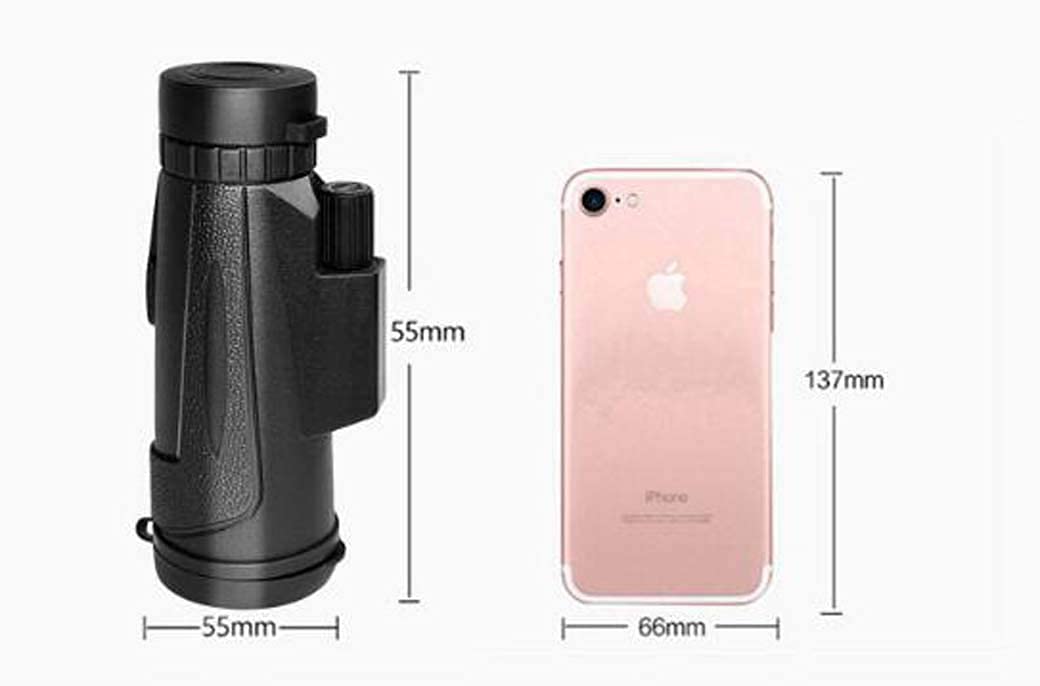 Telescopio/Telescopio monoculare 12X50, Piccolo monoculare con Funzione di Visione Notturna, Binocolo monoculare FMC, con connessione Radio a infrarossi e telefonica Osservazione degli Uccelli