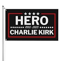 3x5 3ply Double Sided Flag Hero Charlie Kirk Flag 3x5 Banner Garden Sign Yard Flag With 2 Grommets Tapestry Sign