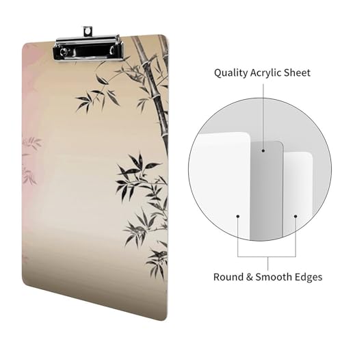 Porte-bloc A4 acrylique à fleurs pour prendre vos notes au bureau comme en déplacement - 3