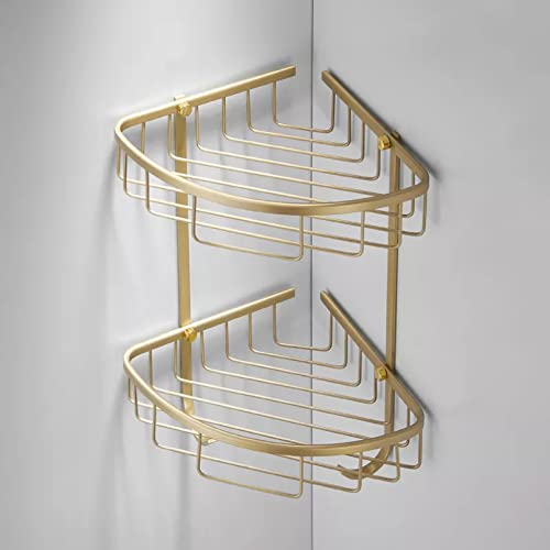 Panier d'angle mural à double niveau antirouille pour optimiser la douche - 2