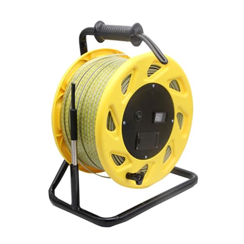 Water Level Meter Groundwater Depth Measurer with LED & Buzzer Alarm, 30~300m Cable Reel for Wells, Boreholes, Reservoirs - Industrial & Agricultural Use (ABS, 30m)