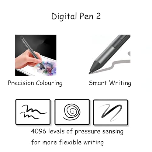 Image of Digital Pen 2 For Lenovo Laptop Digital Pen 2,Compatible With Lenovo Ideapad Flex 5 /7 Series Pen,Yoga 6 /7 /9 Serise Pen,Thinkpad X /X1 /L /P Serise Pen,Thinkbook 13X G2 Iap-21At Pen, White