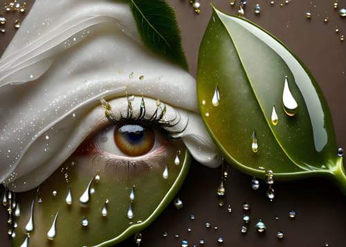 Poster toile Meechi Only Teardrops decoration salon et chambre 50x70