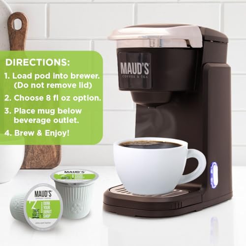 Image of Maud's Donut Shop Light Roast Coffee Pods, 100ct | Light Roast Coffee in Single Serve Pods - Compatible with Keurig Coffee Makers