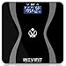 INEVIFIT Balanza Body-Analyzer, analizador digital de composición corporal de baño altamente preciso negro ampliación de la plataforma 12.3"x12.3"