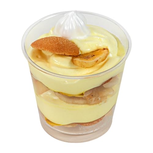 Restaurantware Mini Serve 5.7 Ounce Plastic Dessert Cups, 100 Disposable Round Serving Cups - Lids Sold Separately, Stackable, Clear Plastic Parfait Cup, Durable, For Ice Cream, Gelato, And Sorbet