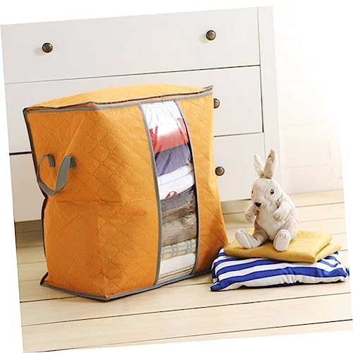 Non-woven Quilt Storage Bag Vacuum Sealed Garment Bag for Dorm Bed Bedding Zipper Handles3