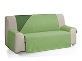 Martina Home Cubre Sofa Acolchado, Verde/Botella, 3 Plazas