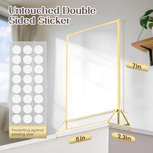 Support acrylique double face transparent avec fixations amovibles - 3