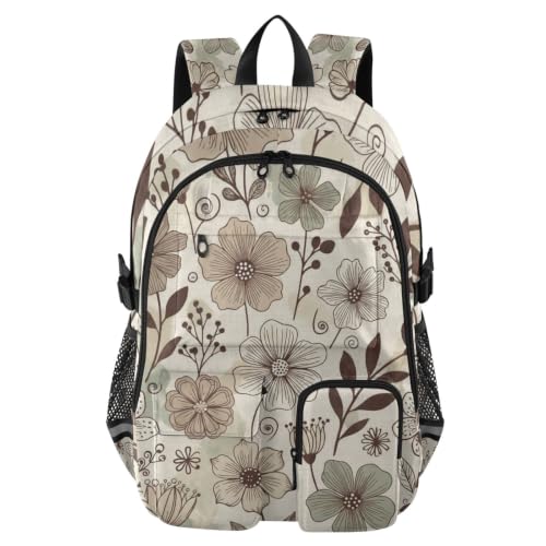 Mochila de viaje bohemia floral para escapadas de fin de semana y oficina