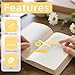 50 Pcs Clear Acrylic Bookmarks Blanks Rectangle, Plastic Book Page Markers Transparent Acrylic Bookmark Blank Bulk with 50 Pcs Book Mark Tassels for DIY Crafting Projects and Gift Tags