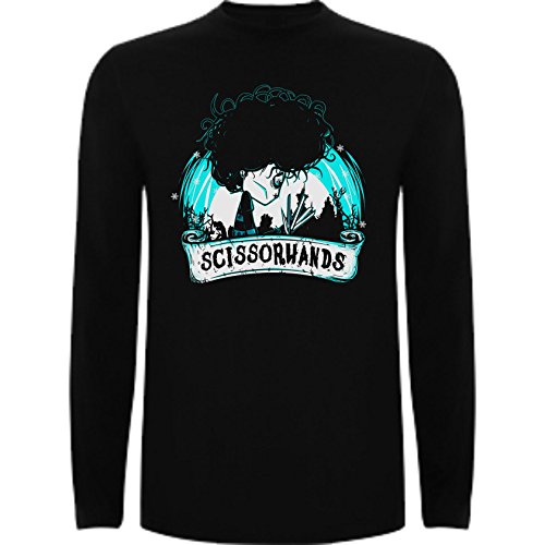 Camiseta Manga Larga de Mujer Varios Peliculas Eduardo MANOSTIJERAS PELICULA Edward Scissorhands L