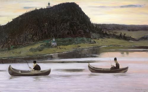 Pinturas famosas cuadro de pared Il silenzio Michail Nesterov lienzo decorativo salon