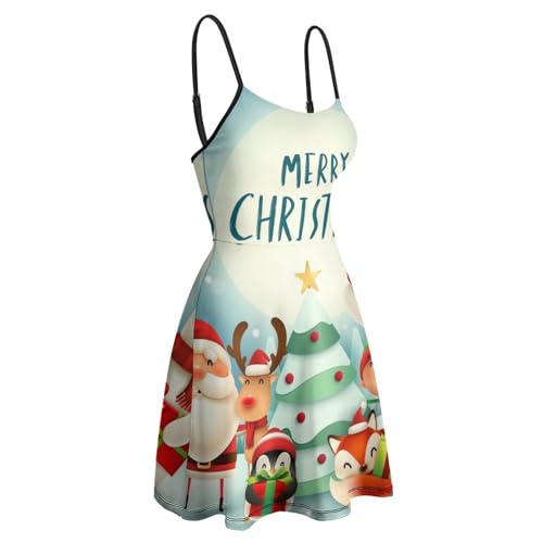Robe d'été courte à bretelles spaghetti et jupe fluide de plage
