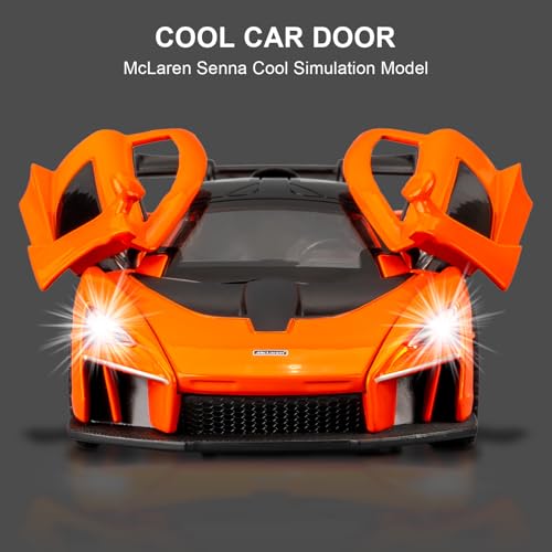 Modelo de Auto McLaren Senna 1:32 en Metal Naranja miniatura 6