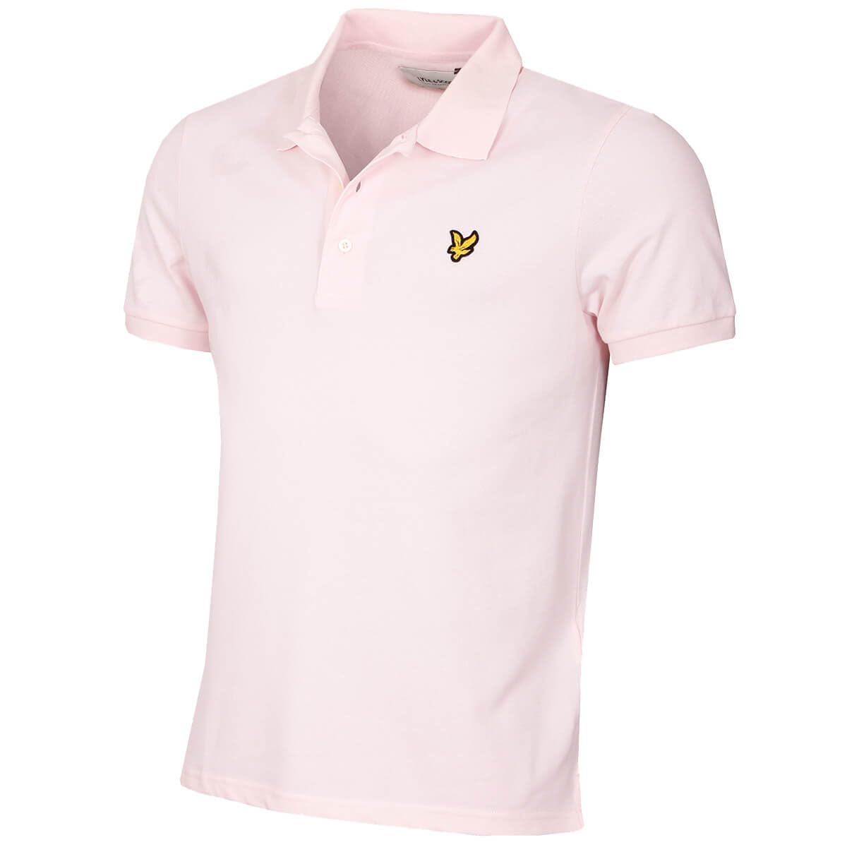 Lyle & Scott Men's Light Pink Plain Polo Shirt - M