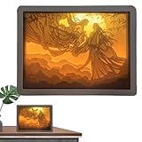 Effet décoratif : créant une atmosphère charmante, cette veilleuse découpée en papier devient une décoration accrocheuse, qui peut améliorer l'ambiance de n'importe quelle pièce