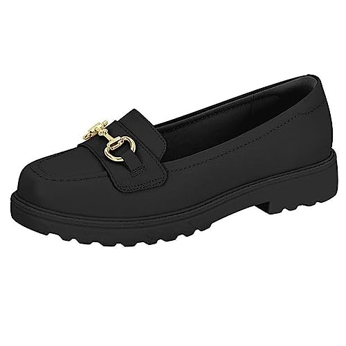 Sapato Modare 7357.106 Mocassim Oxford Leve Salto Tratorado Feminino