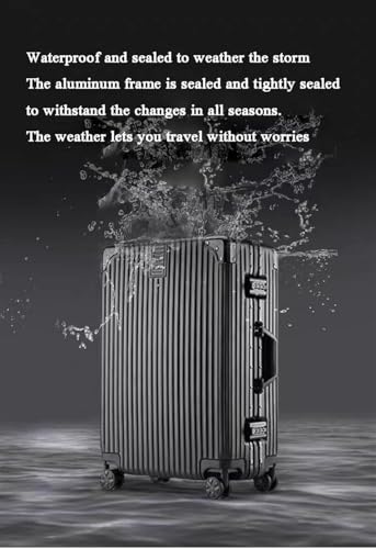 2 Piece Luggage Sets with Spinner Wheels and Password Lock Hardside 14in Cosmetic Case Portable Travel Trolley Case Suitcase 6