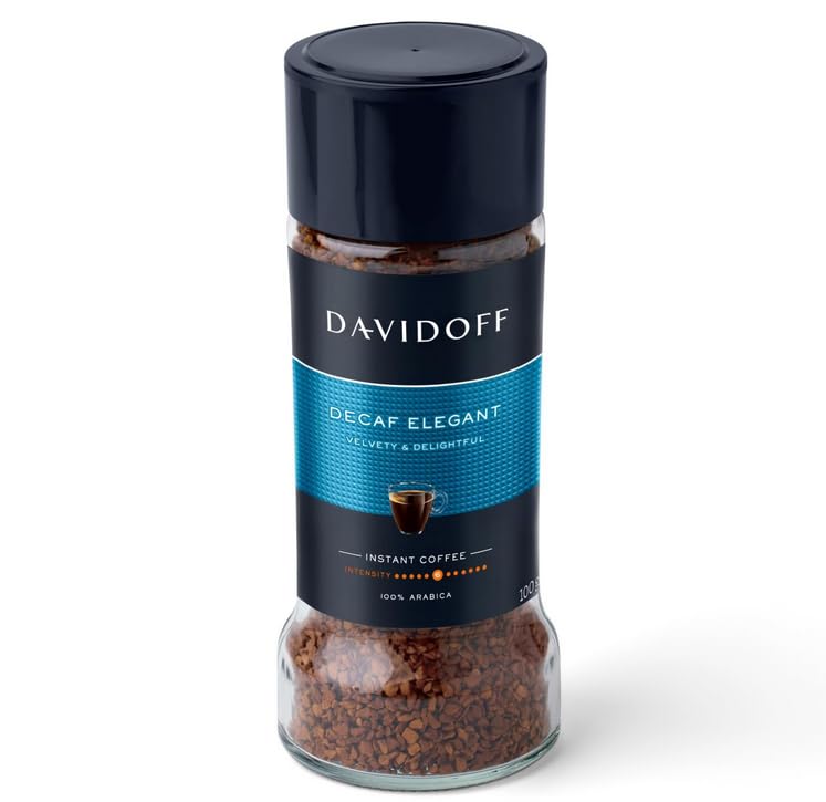 Davidoff Decaf Elegant Instant Coffee (100g) Jar By FEBORA - Velvety & Delightful Flavor, Medium Intensity 6 | Smooth Aroma Coffee for Anytime Enjoyment...-image-41