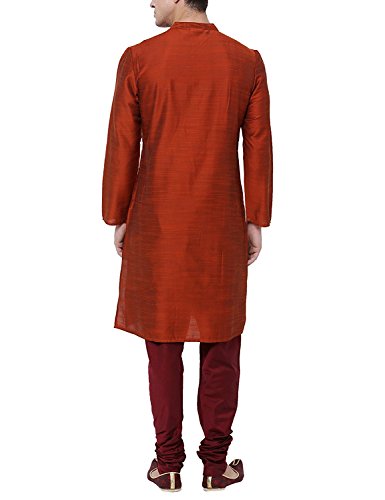 Image of Royal Kurta Men's Cotton Silk Plain Solid Long Only Kurta