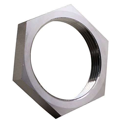 Dernord Cast Pipe Fitting Stainless Steel 304 Hex Locknut 1-1/2" Npt Female #TOP2