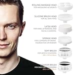 Facial Cleansing Brush Face Scrubber: CLSEVXY Electric Face Spin Cleanser Brushes with 6 Brush Heads for Deep Cleansing, Gentle Exfoliating, Removing Blackhead, Massaging - Image 2