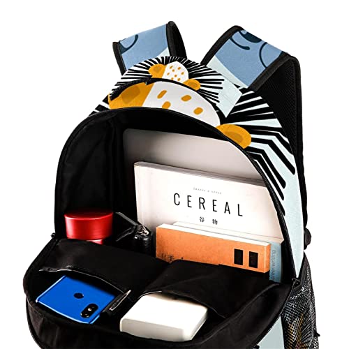 Sac à dos de style dessin animé Lion Roar aux finitions soignées - 4