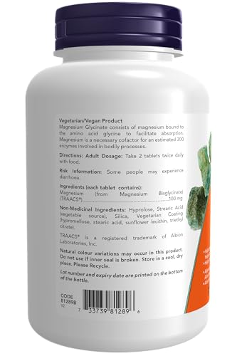 Image of Now Foods Magnesium Bisglycinate 100Mg 180Tab