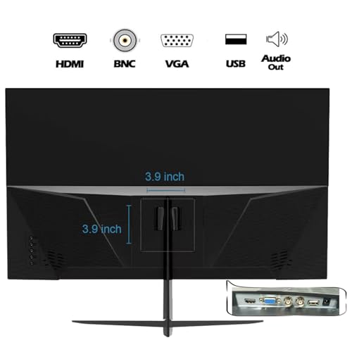 Image of Real HD 32 Inch FHD 1080P CCTV Security Monitor, Thin LED Screen Computer Monitor, 60Hz Refresh Rate with HDMI VGA BNC and Audio, Compatible with 4K, for Surveillance NVR /DVR System