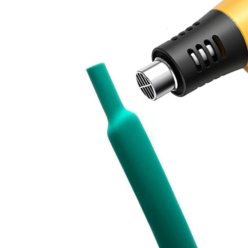 Tubo termorretráctil verde de doble pared, con revestimiento adhesivo y aislamiento de poliolefina, relación 3:1, diámetro de 1,6-39 mm.(7.9mm,20 meters)