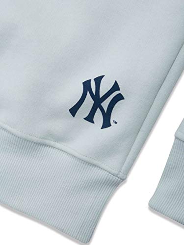 MOLETOM FEMININO CANGURU FECHADO NEW YORK YANKEES MLB AZUL CLARO NEW ERA