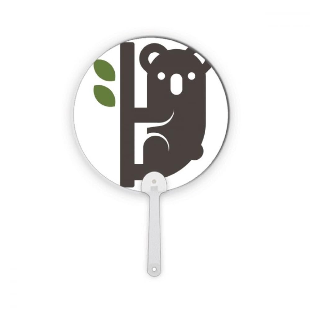 Koala et eucalyptus rond en plastique au contour net no/no Outline pour DIY